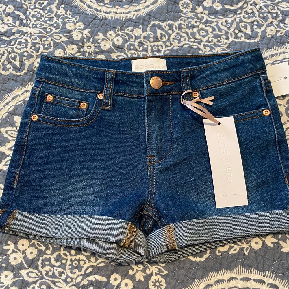 BCBG Girls Roll Cuff Stretch Denim Jeans